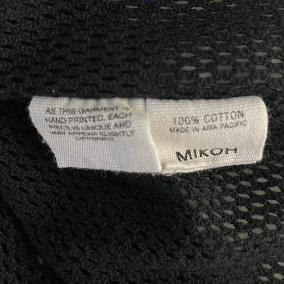 Mikoh Bahia Black Mesh Cover Up Dress Womens Size 1 (XS) Beach Cover Up - Picture 6 of 7